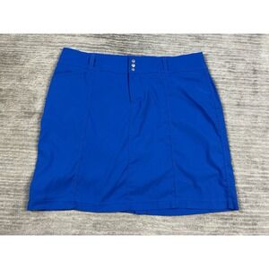 Jofit Skorts Womens XL Blue Pockets Polyester Blend Casual